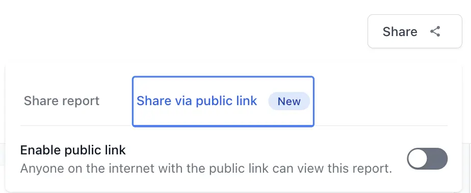 Enable public link