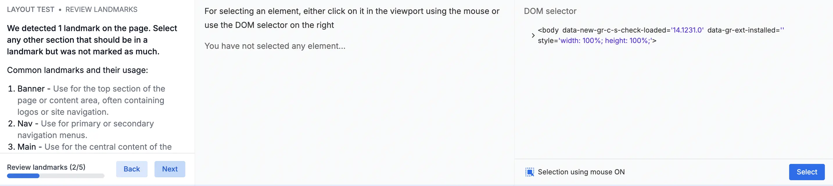 Select the type of form