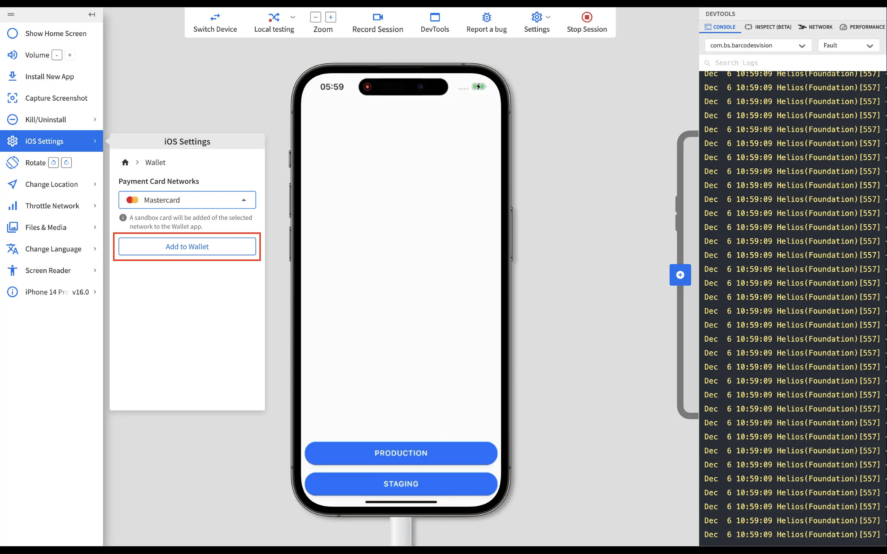 Click Add to Wallet