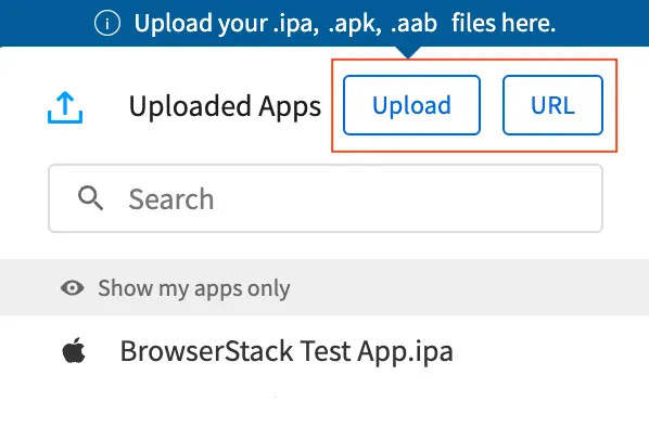 Upload your app