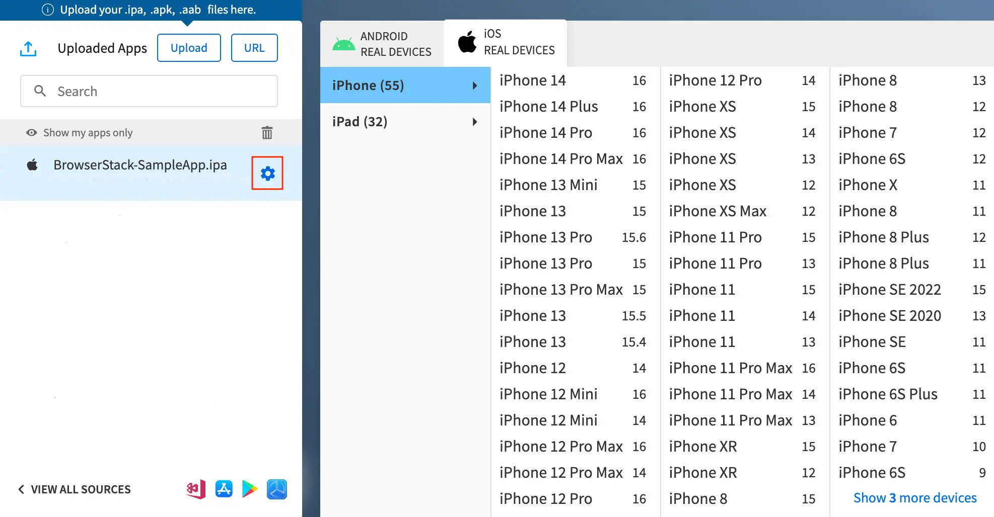 Click the Configuration icon