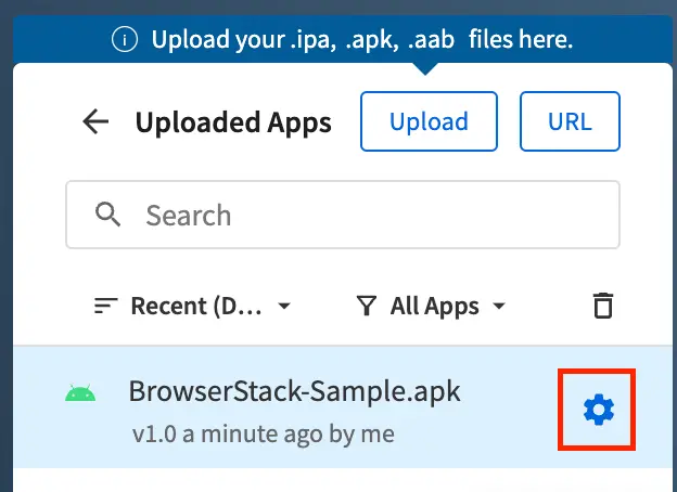 Click configuration icon