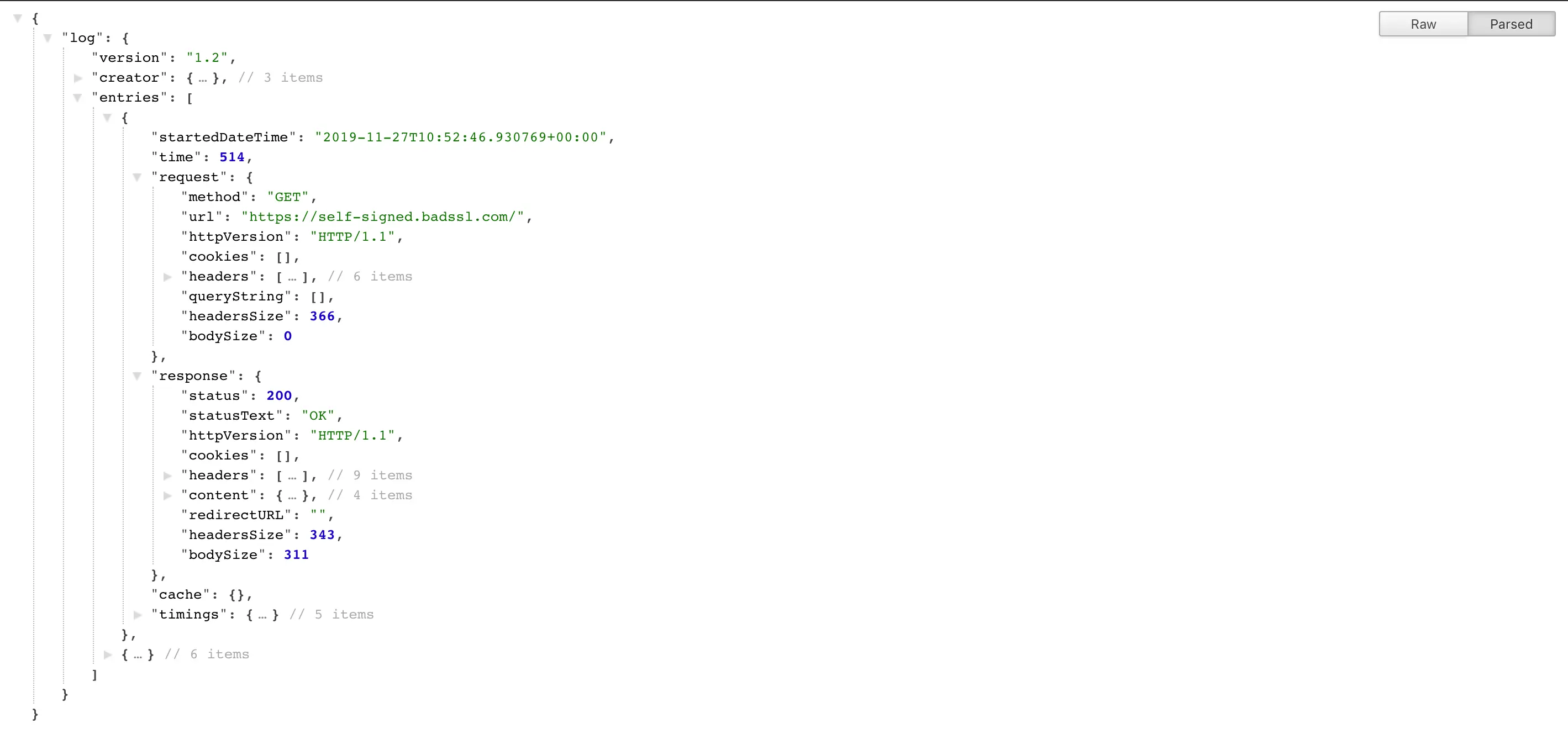 view network logs