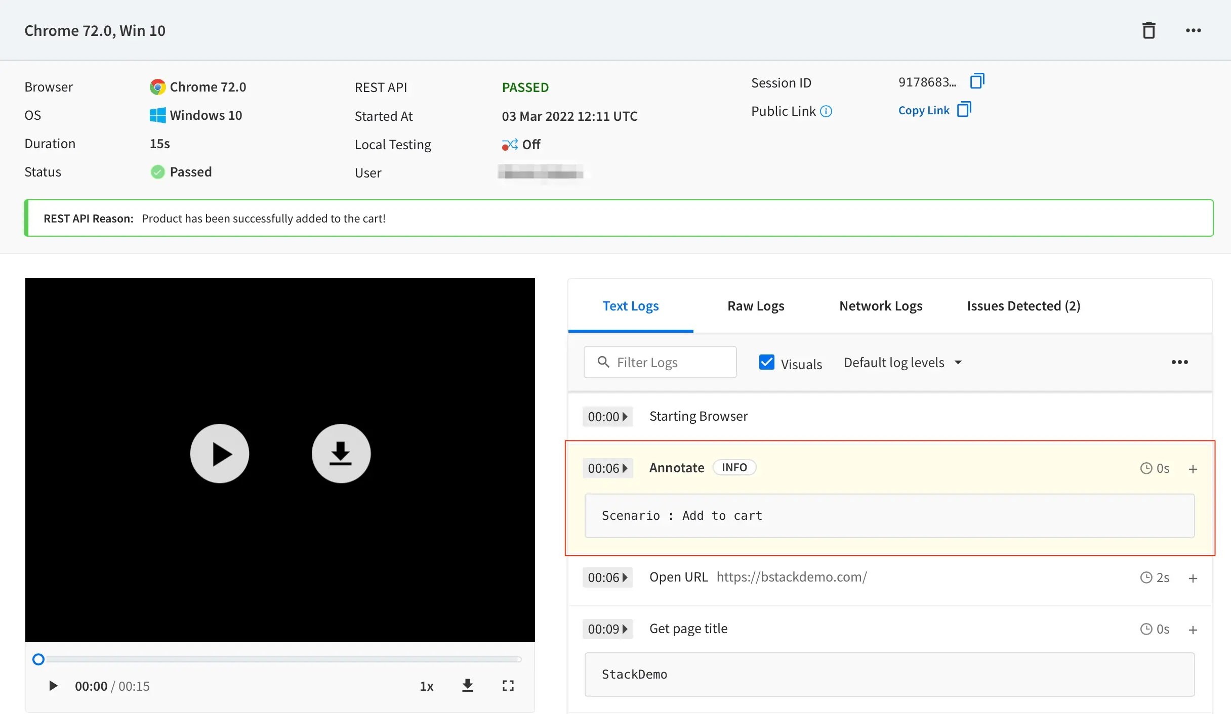 Console Annotation