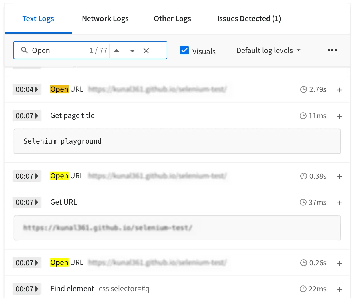 Filter Logs Disabled