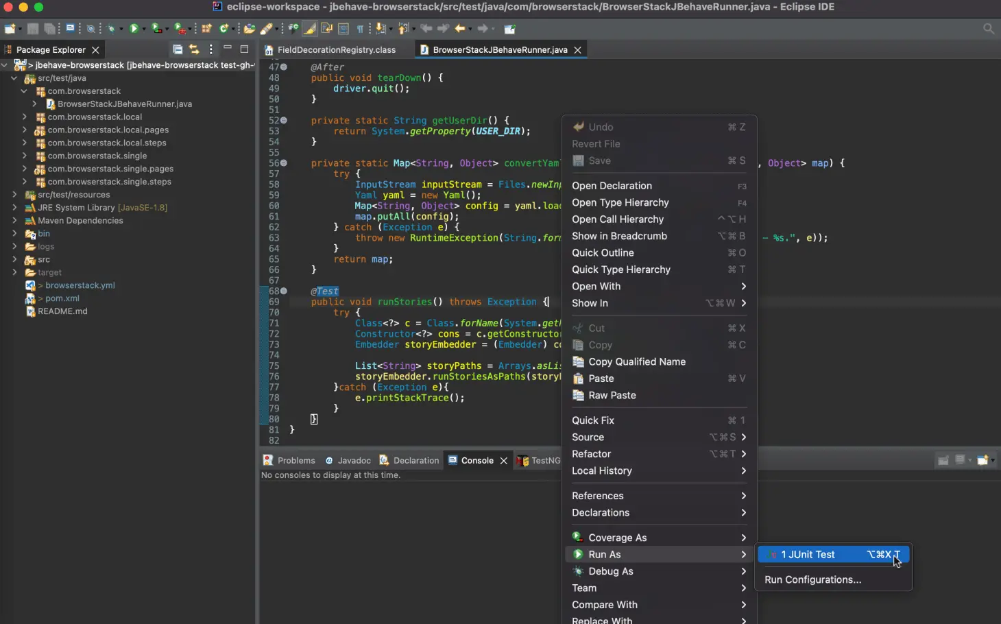Eclipse IDE Configuration