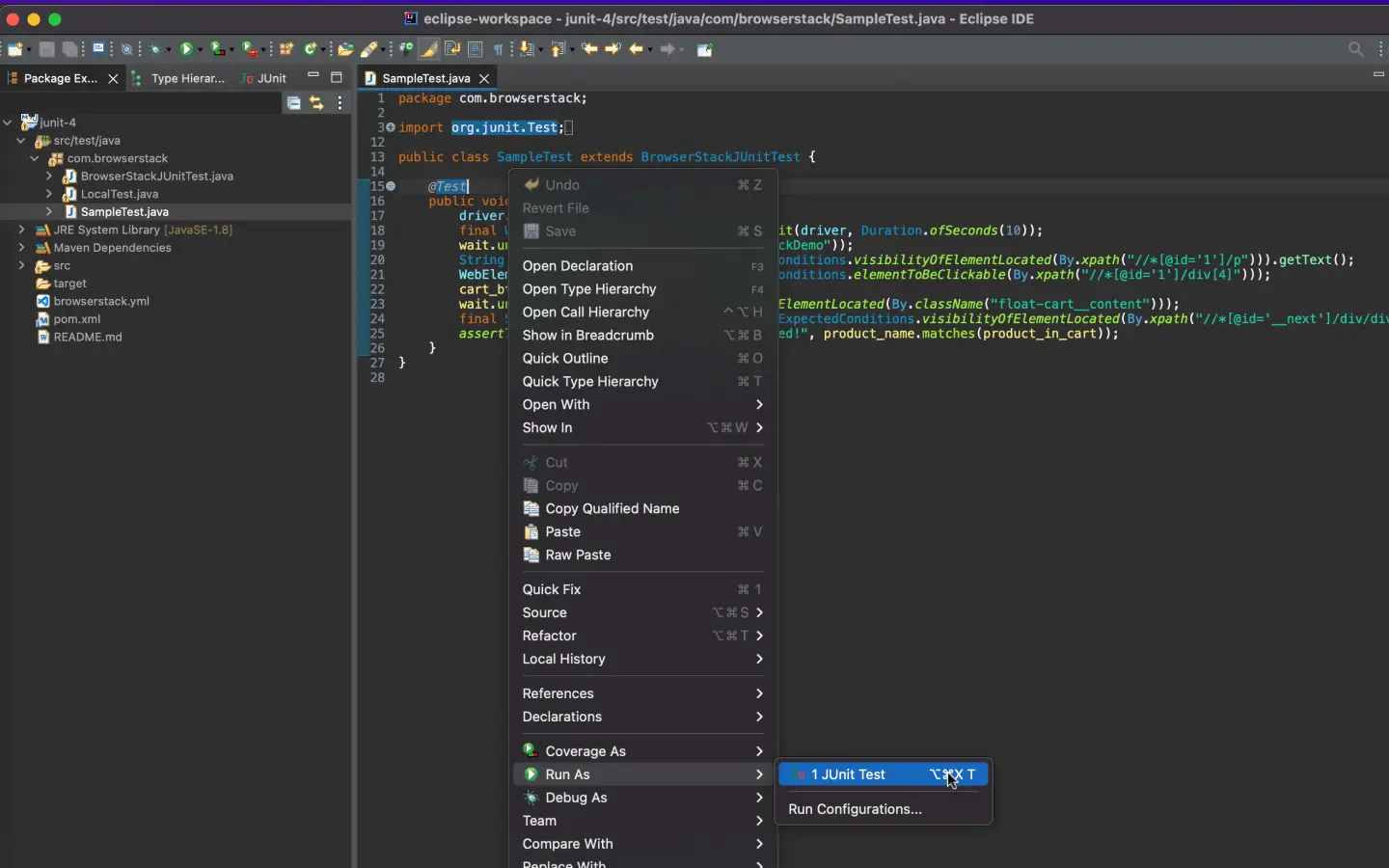 Eclipse IDE Configuration