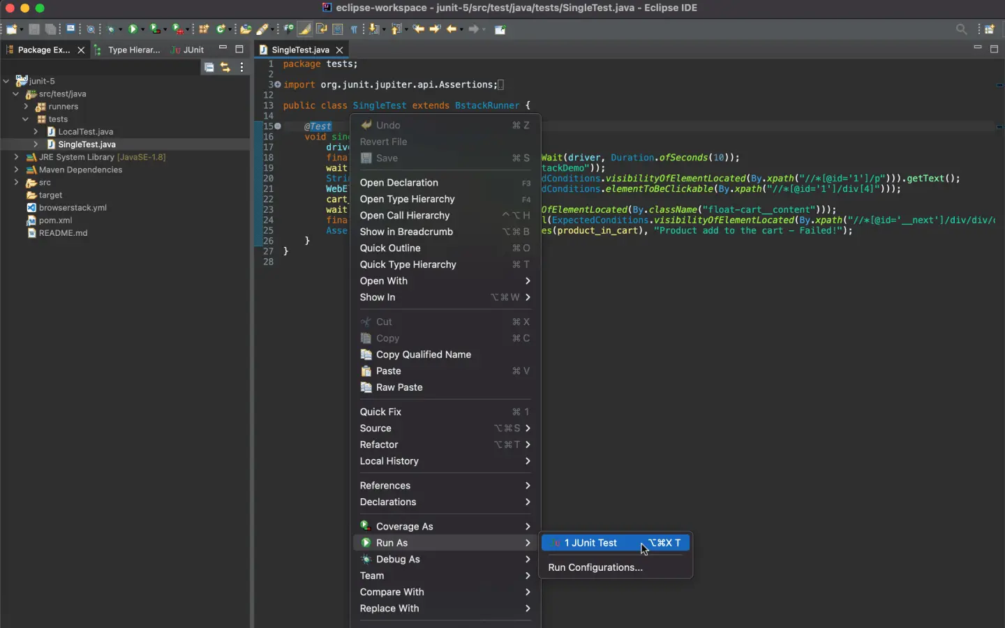 Eclipse IDE Configuration