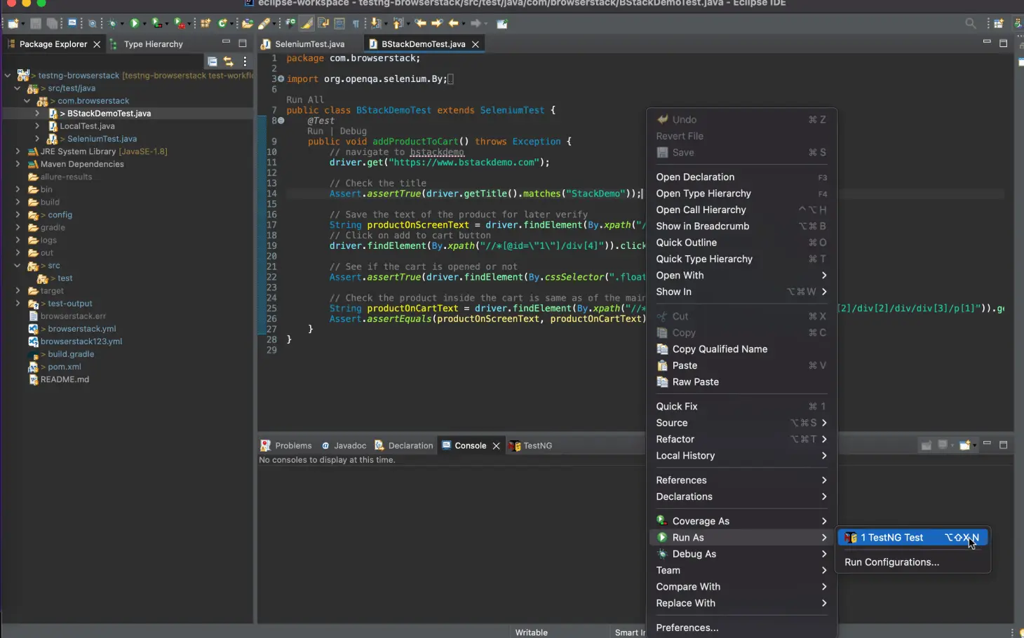 Eclipse IDE Configuration