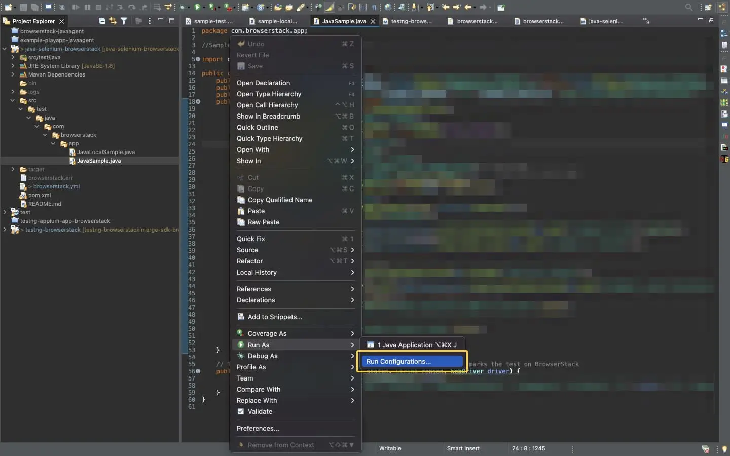 Eclipse IDE Configuration