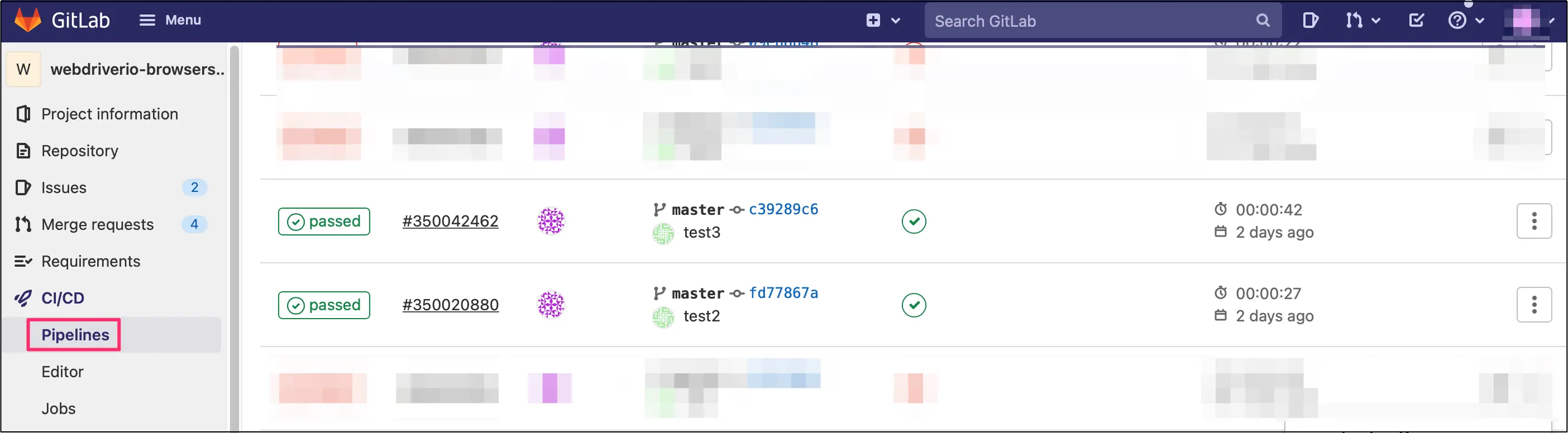 Check build status
