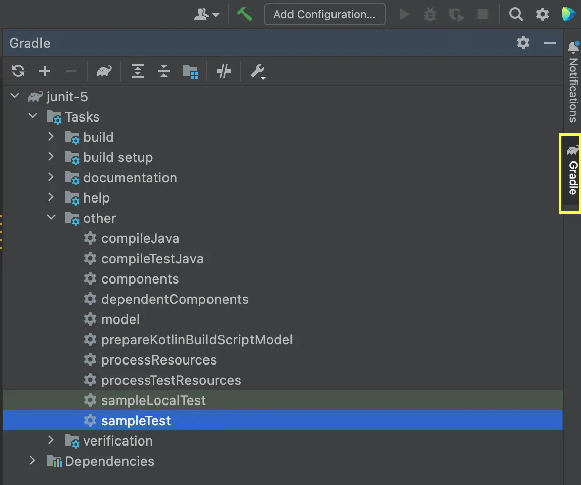 IntelliJ IDE Configuration Gradle
