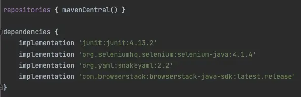 Add BrowserStack SDK