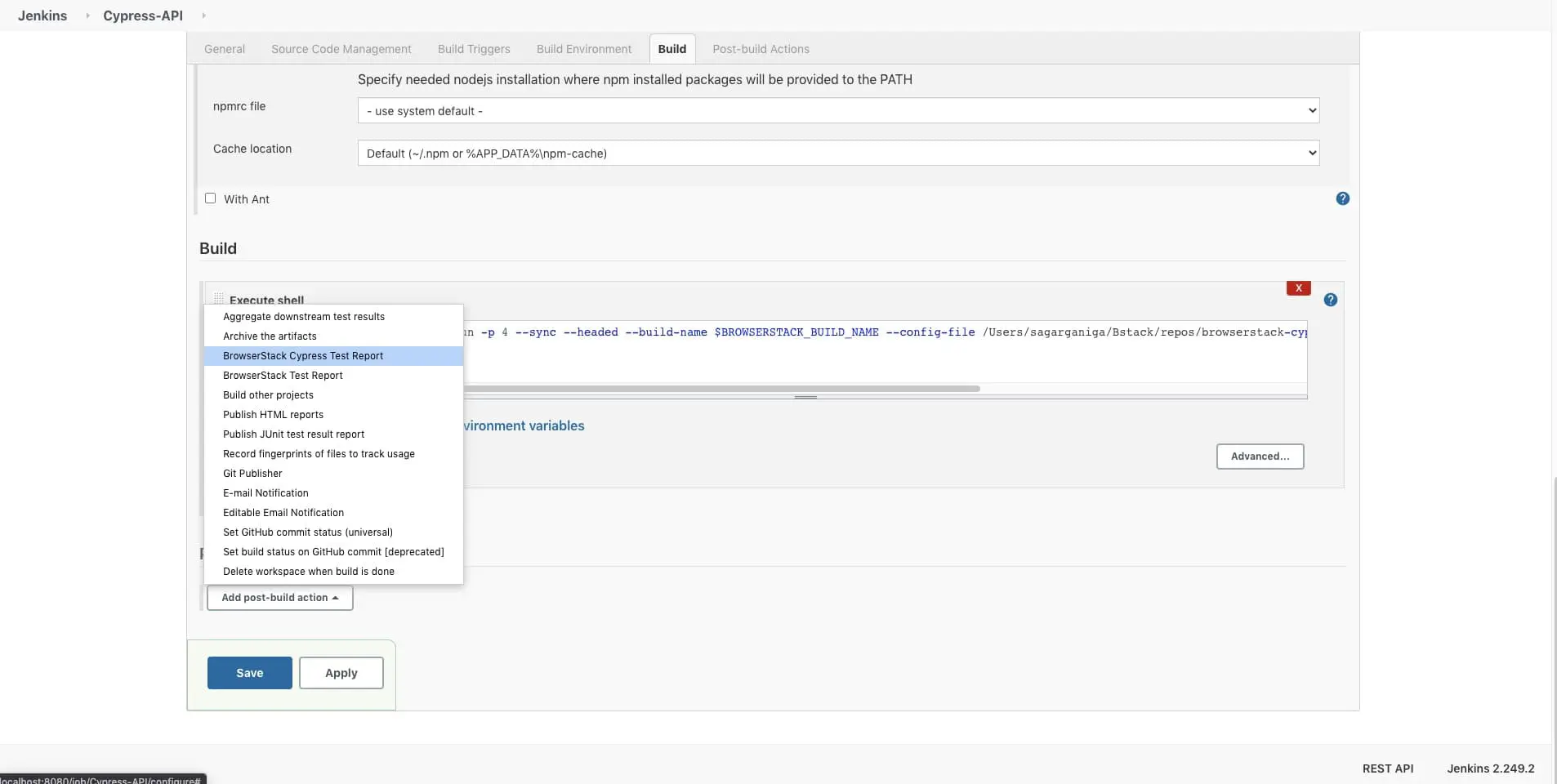 browserstack automate jenkins plugin