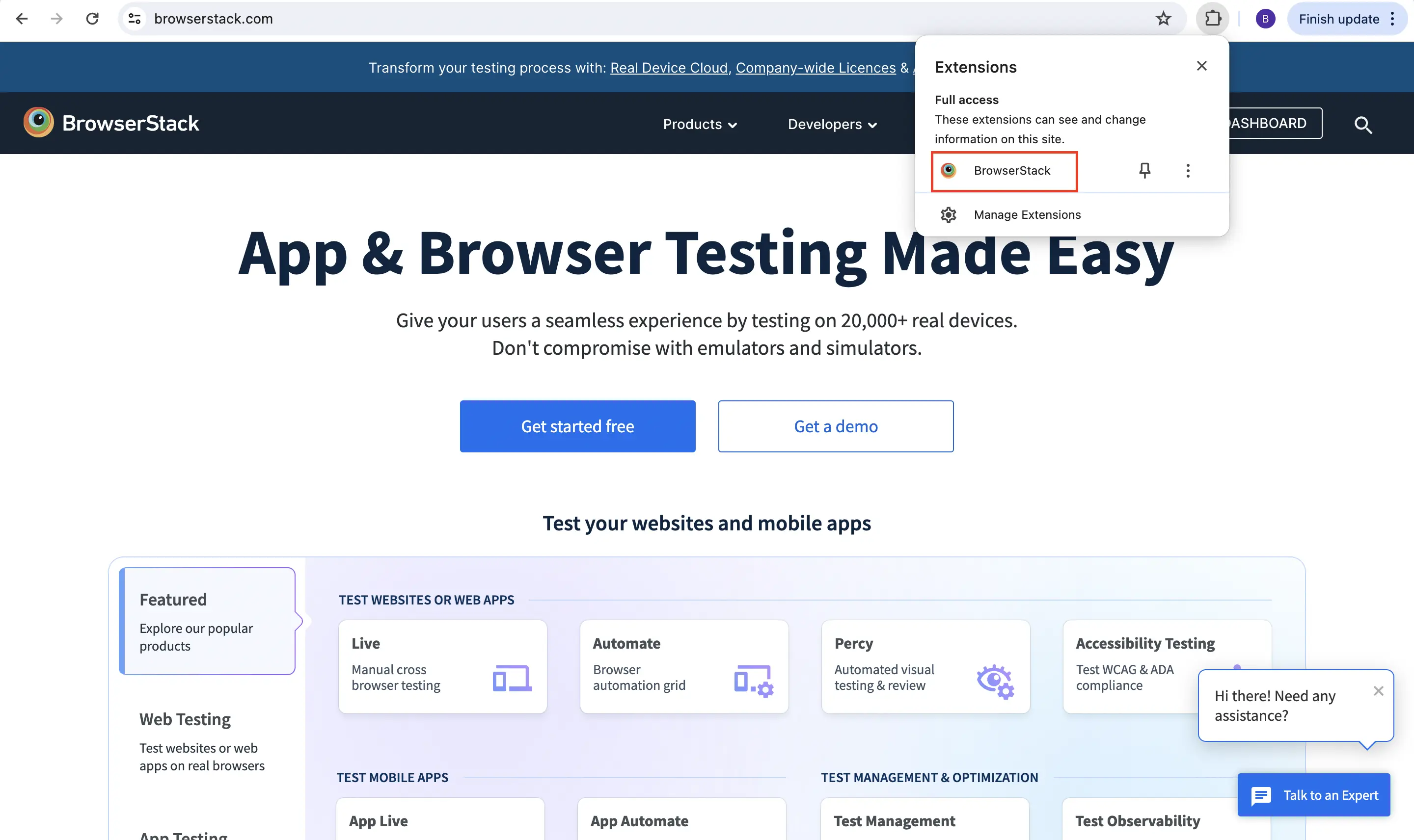 Quick Launch extension overview