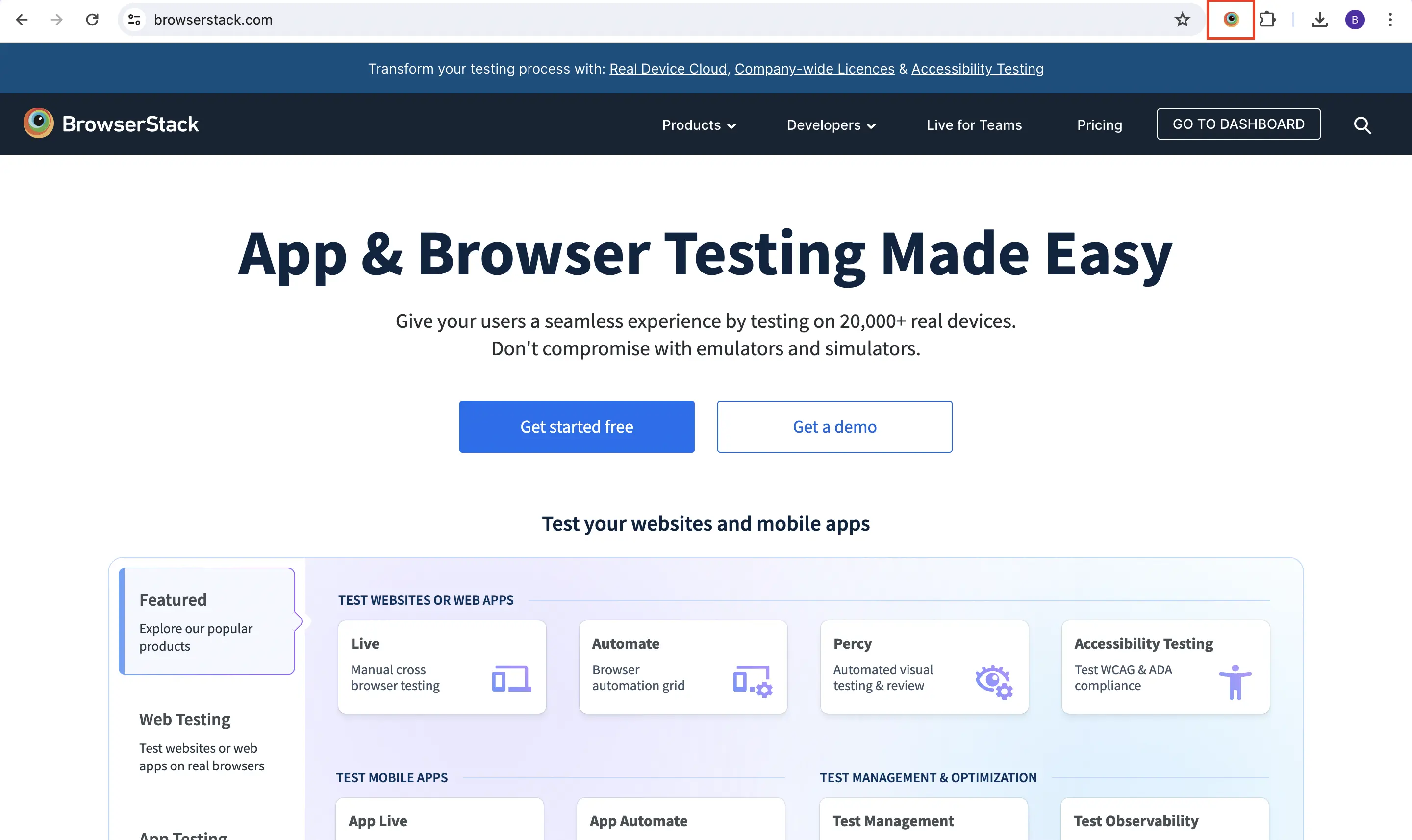 Pin to toolbar