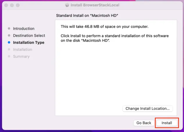 Install local
