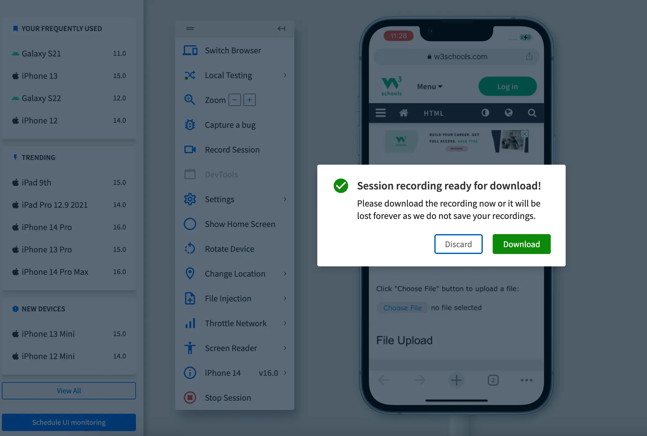 Click the Download button on the prompt
