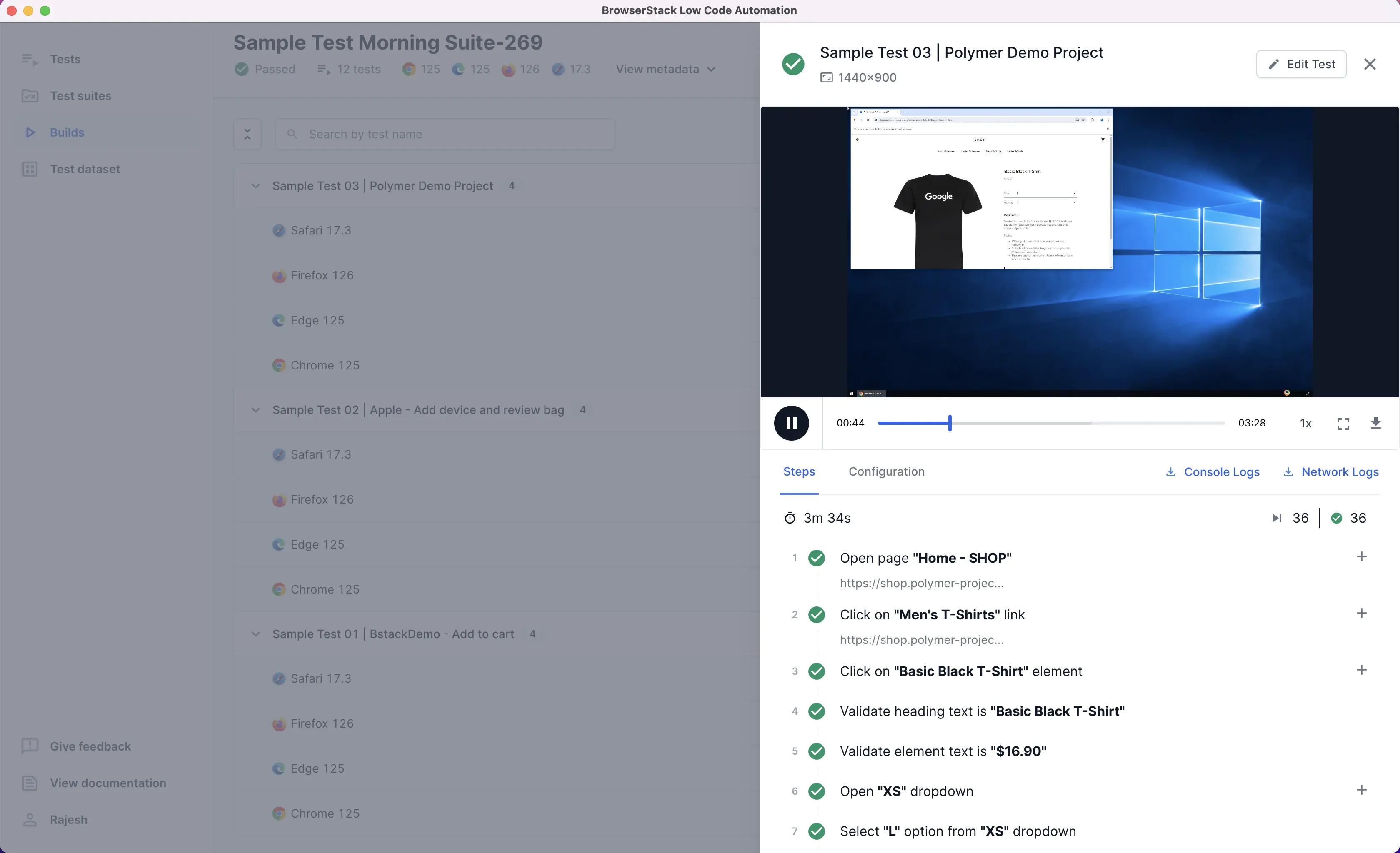 View build reports