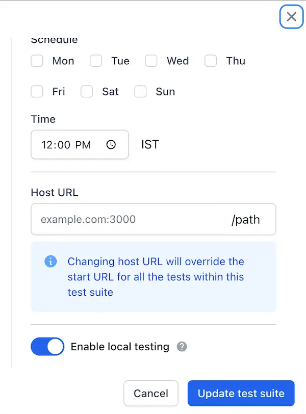 Enable Local Setting