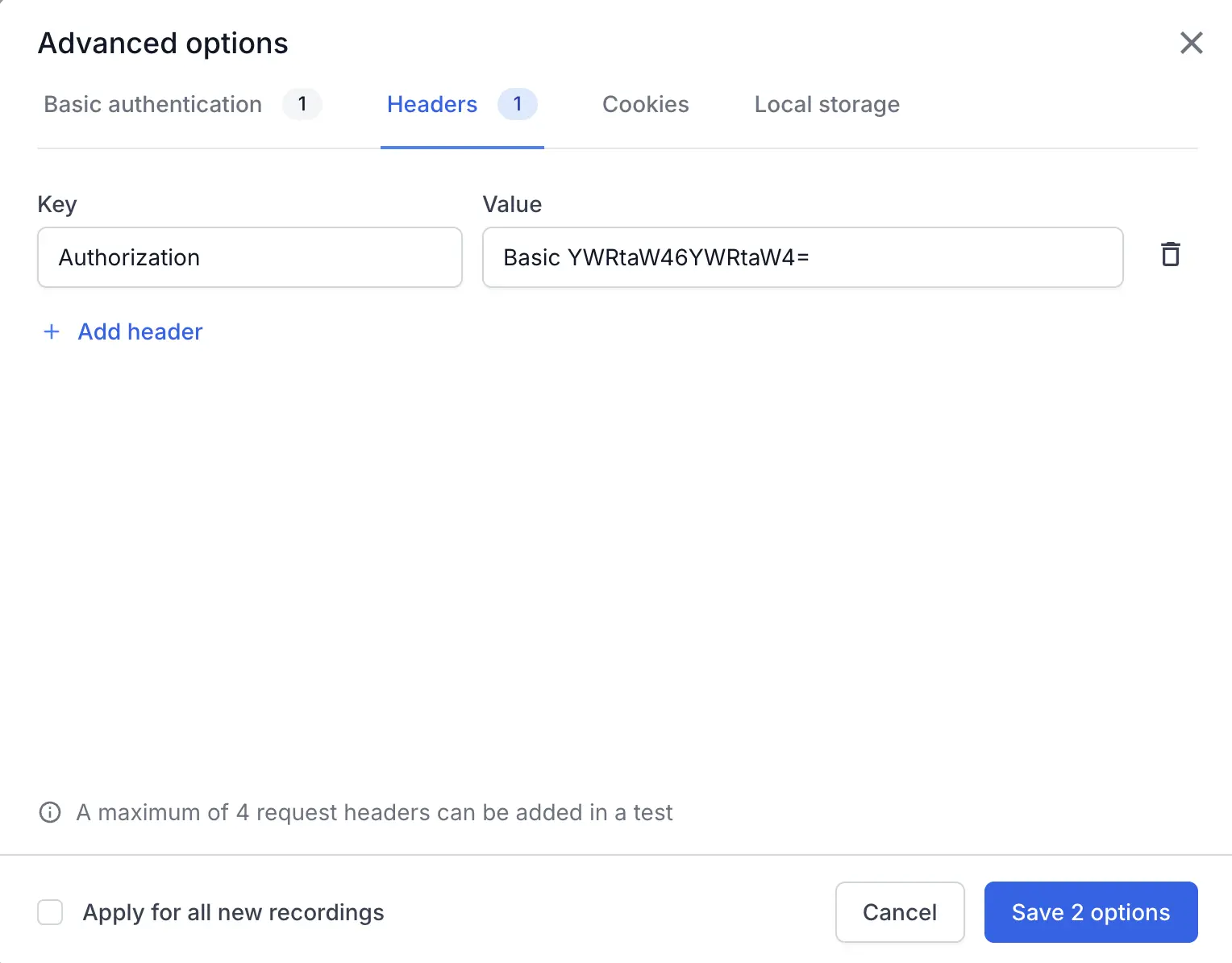Add request headers