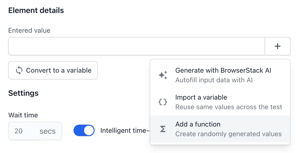 Add a function to the test