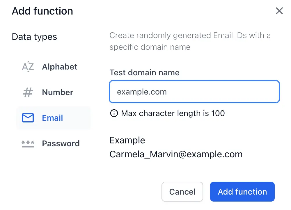 Select and create a function