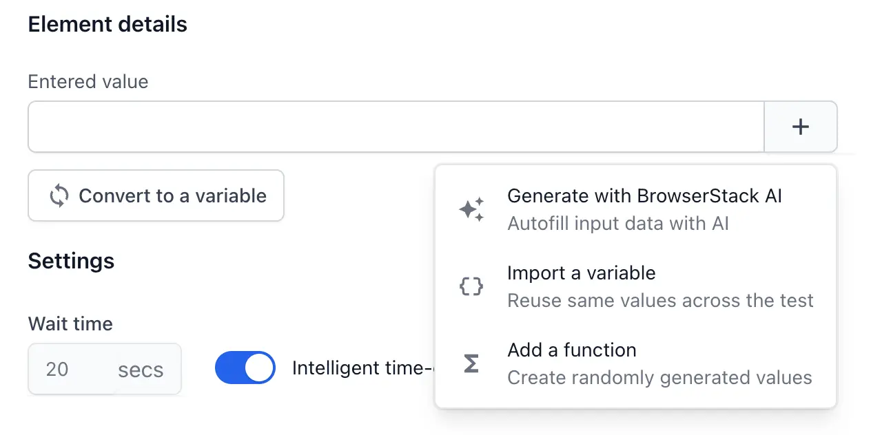 Import variable in input step