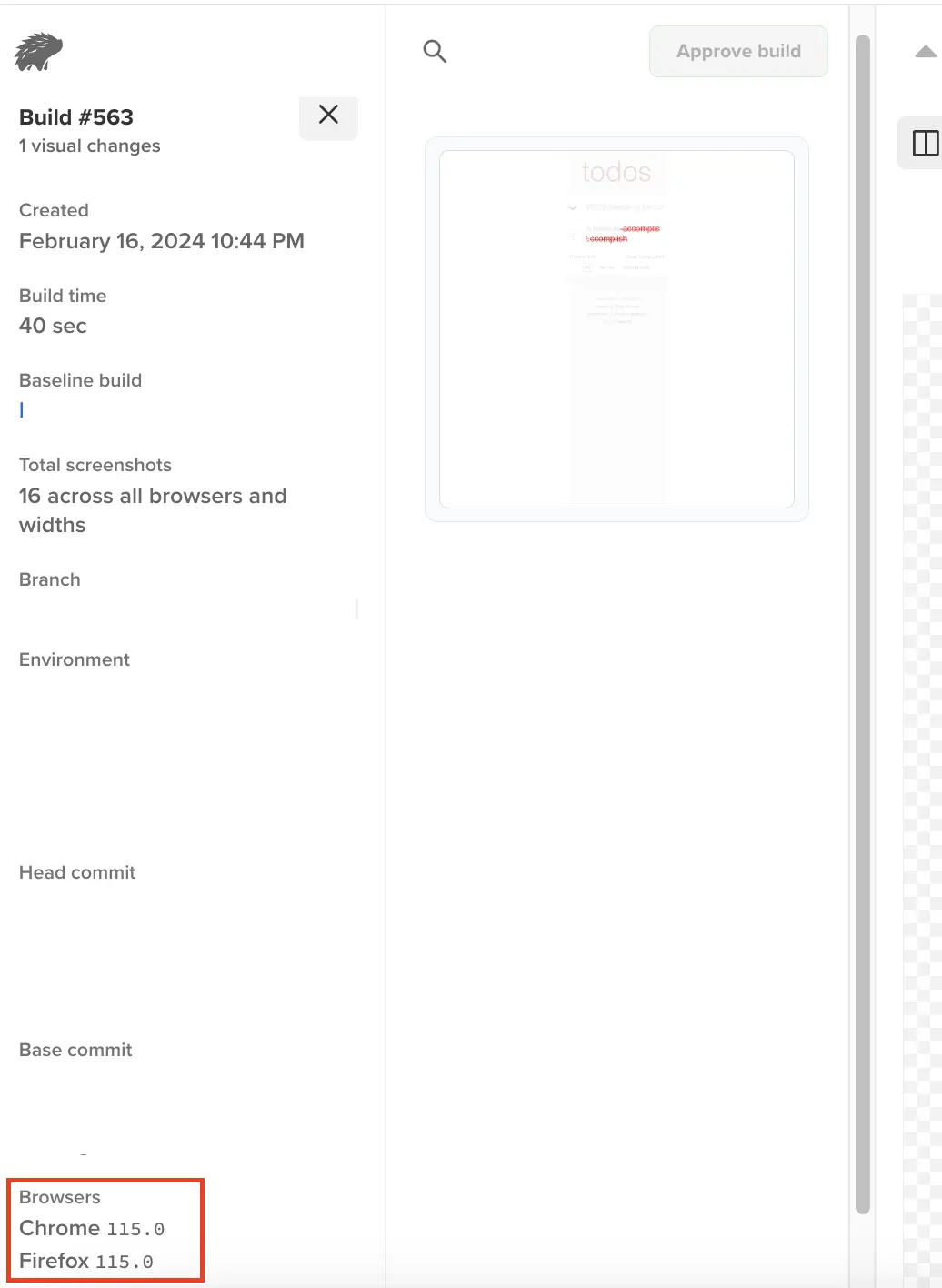Browser information