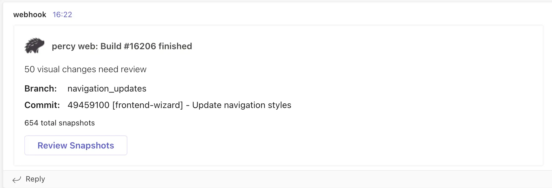 Percy-MS Teams Integration - Configurations