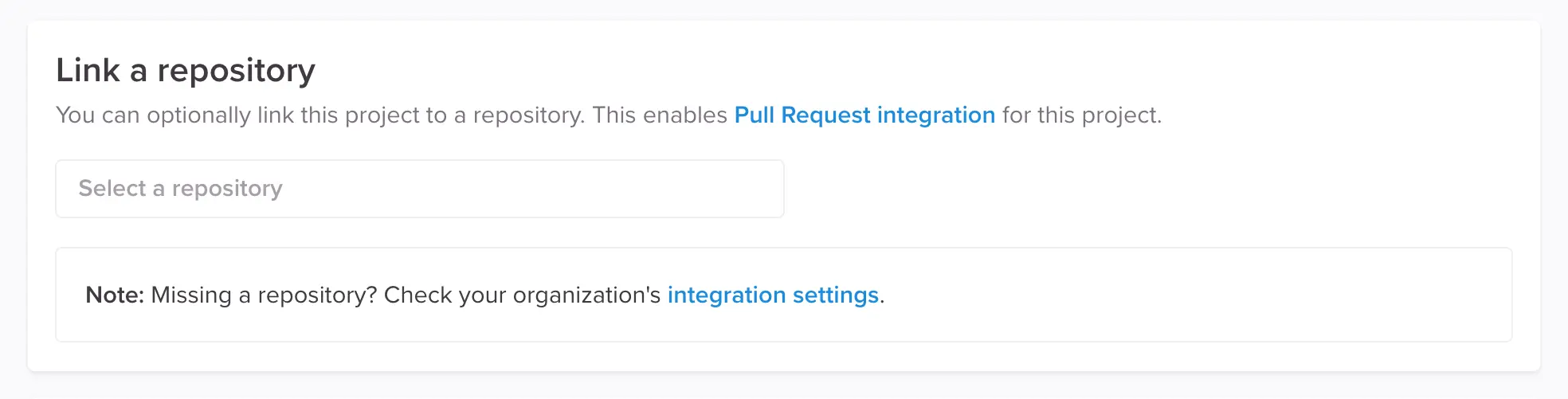 Link a repository