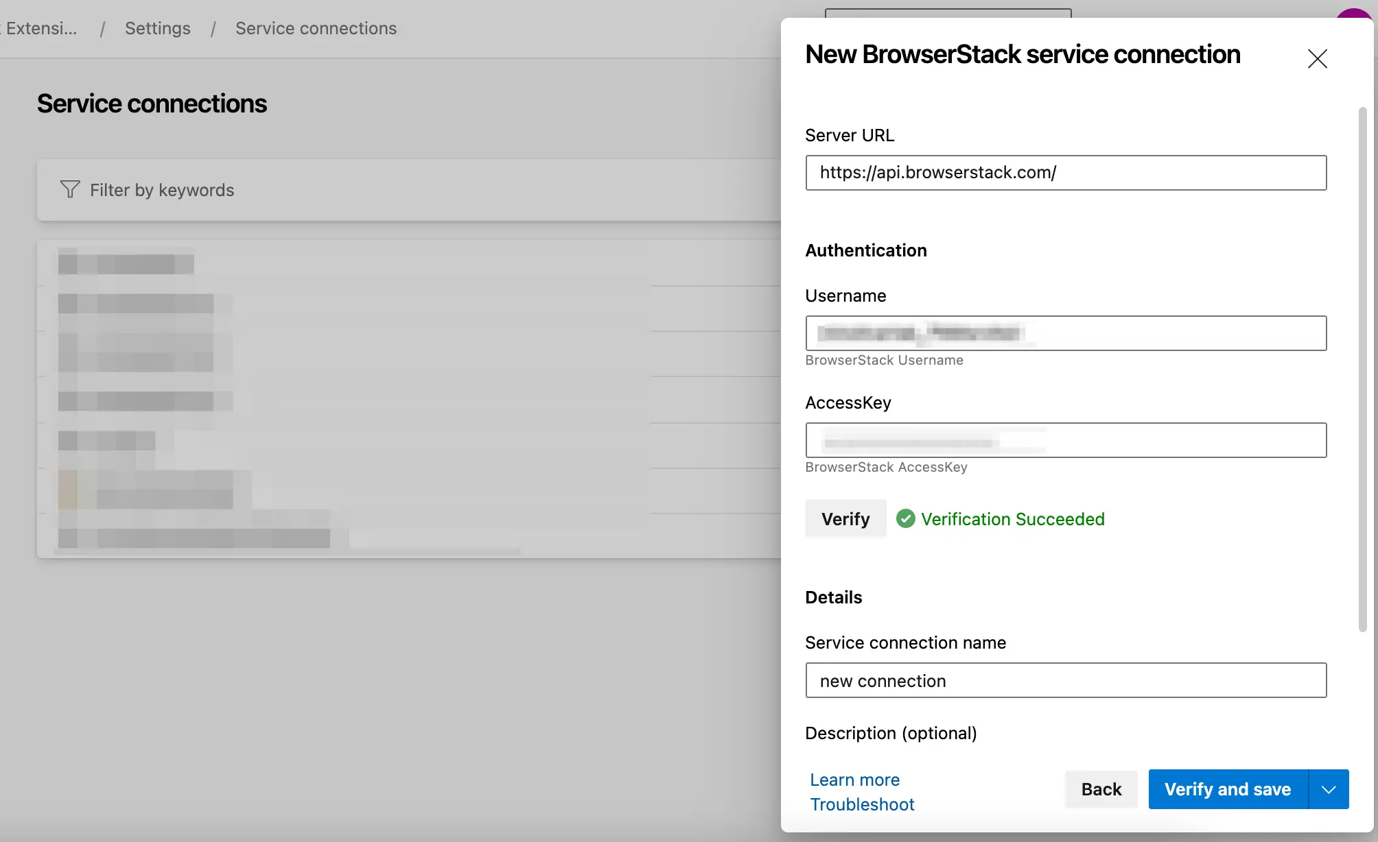 Service creation in YAML