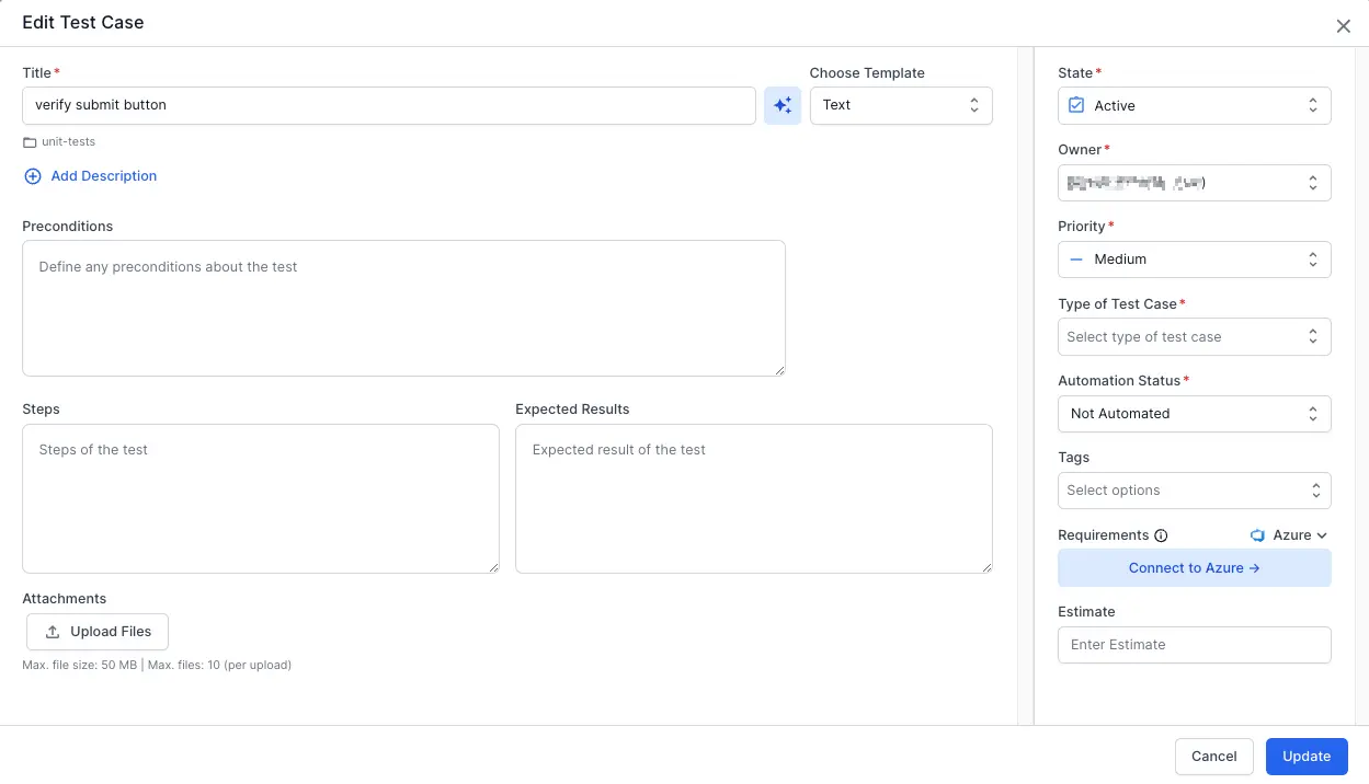 Select Connect to Azure