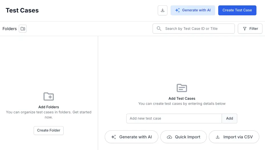 You can perform a Quick Import from Zephyr Scale in the dashboard after creating a project