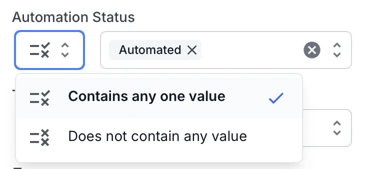Select Single-select and system fields filtering options
