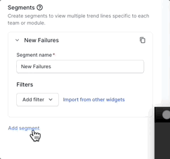 Add segments in your widget