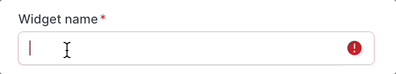 Give your widget a suitable name