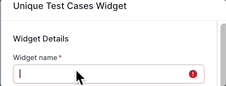 Give your widget a suitable name