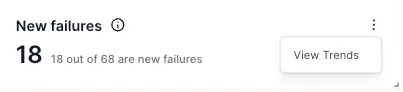 New failures count