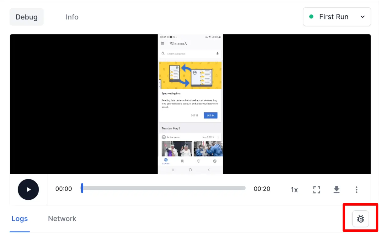 Report a Jira bug from Test Observability