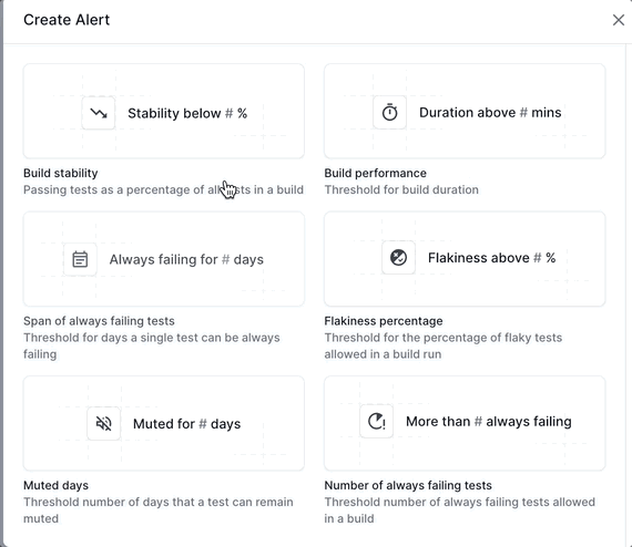 Alerts - Creation & Editing